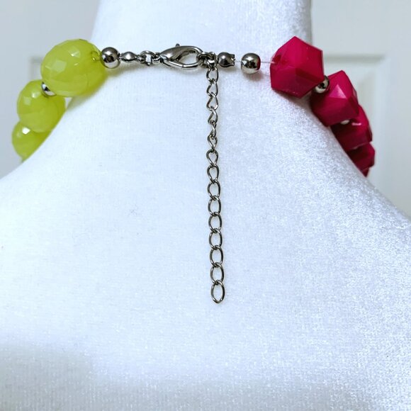 Jennifer Miller Necklace Long Candy Colored Beaded Single or Double Strand Geome - Picture 4 of 5
